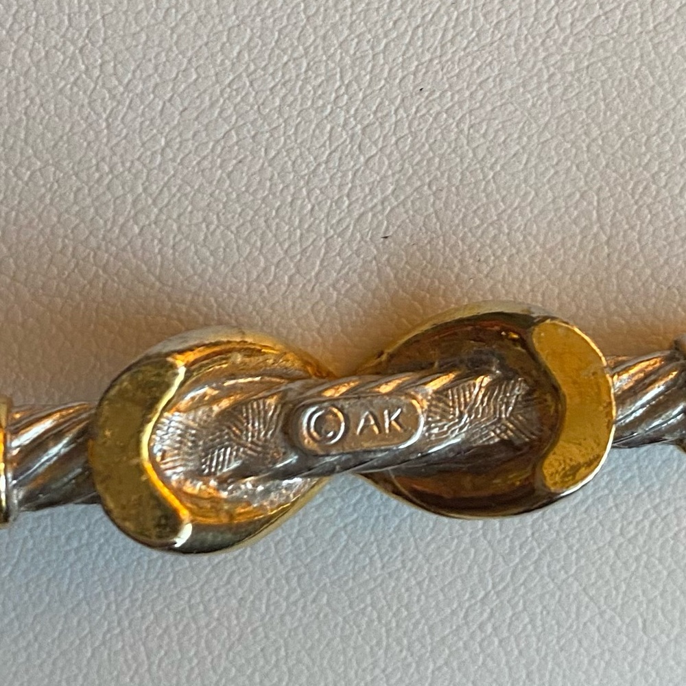 Anne Klein Silver and Gold Brooch - Picture 5 of 8